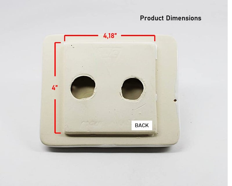 Tenedos Glazed Ceramic Bathroom Toilet Paper Holder Accessory White Wall Mount Durable Classic Design Not for Flat Surface Installation - Image 3